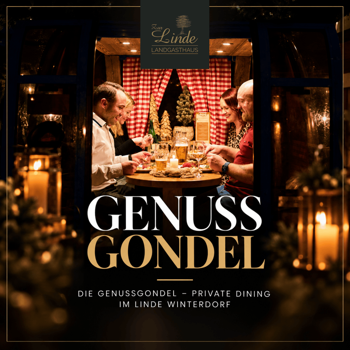 Die Genussgondel – Private Dining im Linde Winterdorf
