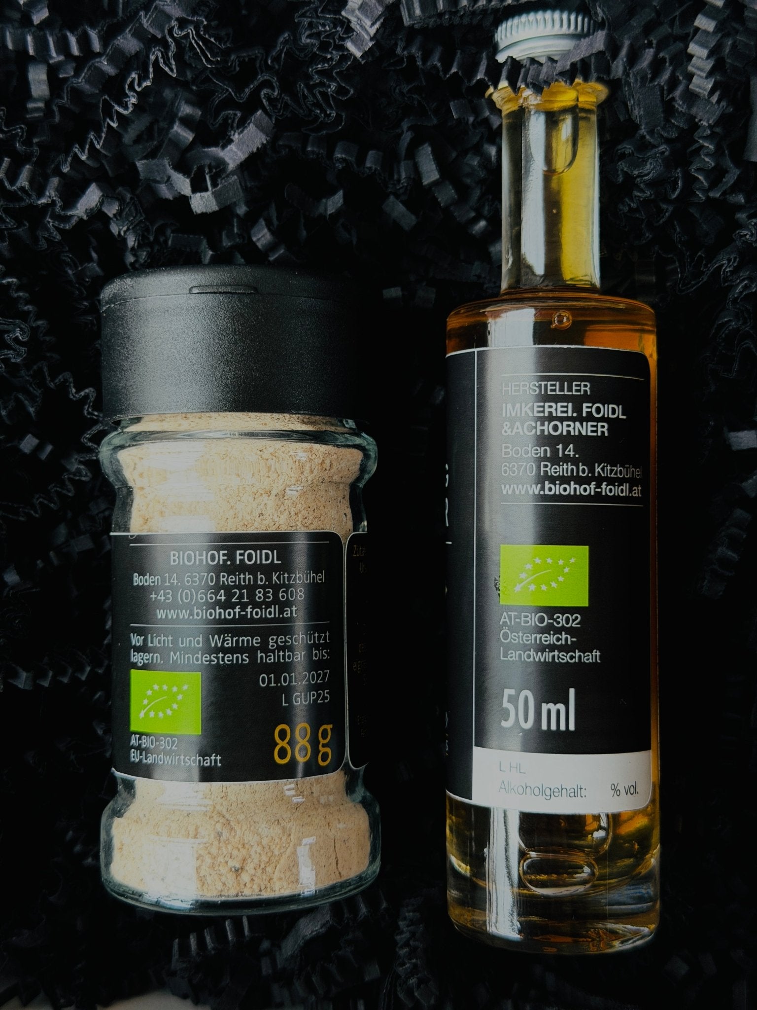 Linde - Geschenbox: Wertgutschein nach Wahl mit Pilz - Ursalz & Honig Likör - Landgasthaus Zur Linde