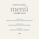 MARTINI-GANSERL – Herbstgenuss in der Linde - Landgasthaus Zur Linde