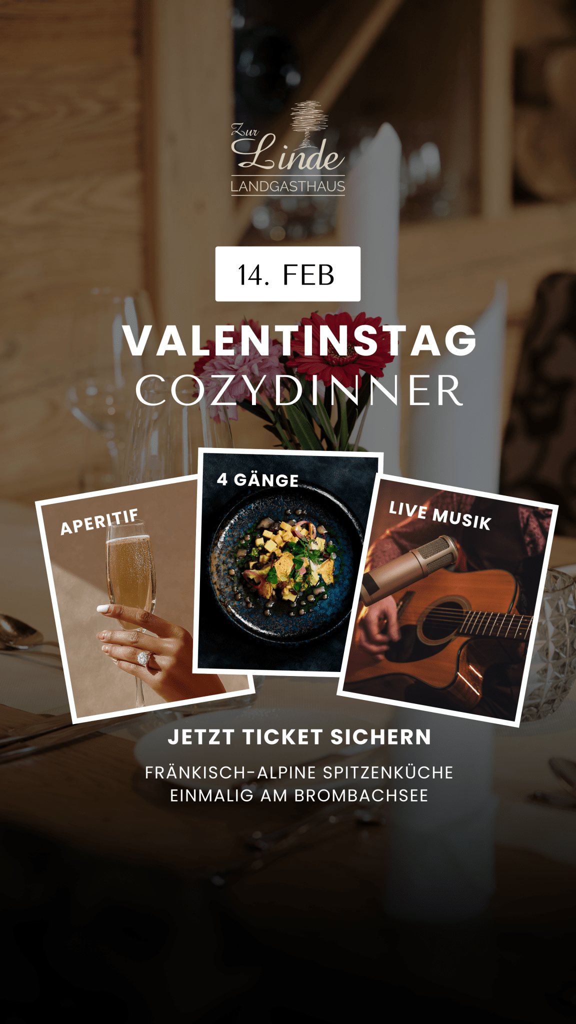 Valentinsmenü 14.02.26 - Landgasthaus Zur Linde